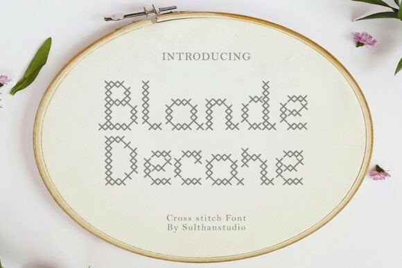 Blonde Decore: The Cross-Stitch Font with Charming Character