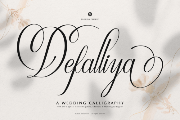 Defalliya: The Wedding Calligraphy Font for Elegant Branding