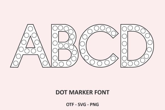 Dot Marker: A Playful Typeface for Creative & Educational Projects
