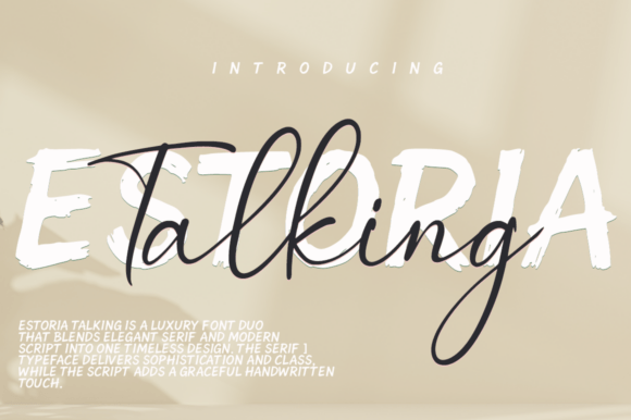 Estoria Talking Duo: A Font Pair That Whispers Luxury