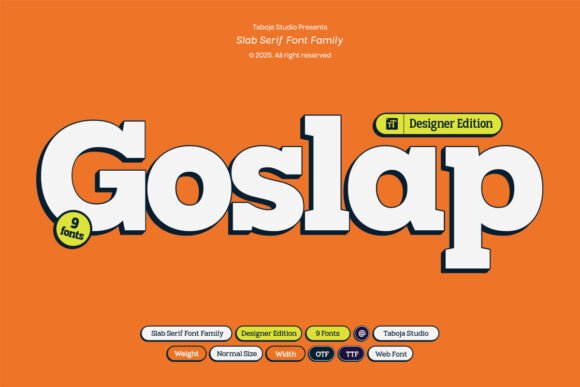 Goslap: The Slab Serif That Commands Attention