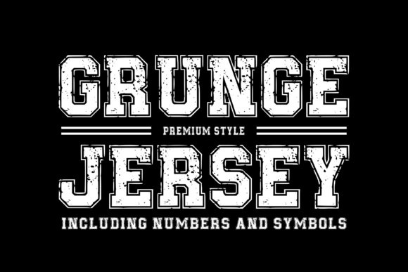 Grungejersey Regular: A Typeface with Athletic Grit
