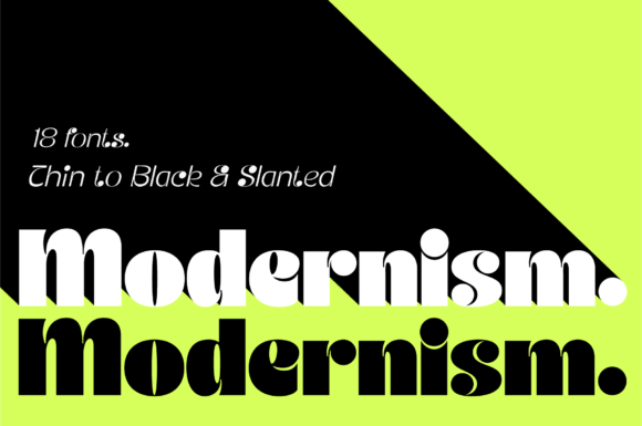 JT Modernism: A Funky, Modern Typeface for Bold Projects