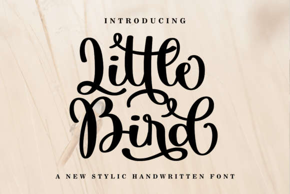 Little Bird: A Script Font for Invitations, Logos & More