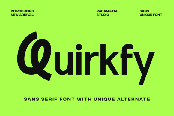 Quirkfy: The Sans-Serif Font That Adds Personality to Every Project