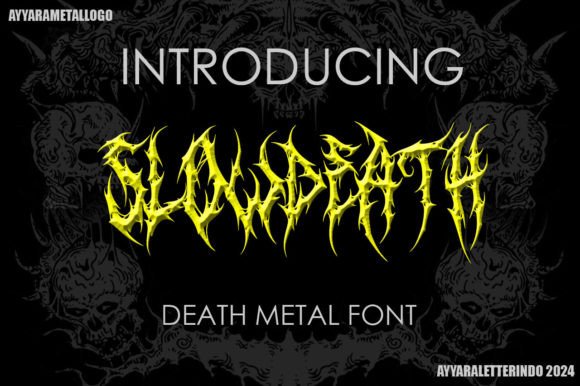 Slowdeath: Unleashing Brutal Typography for Metal Branding