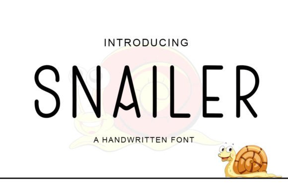 Snailer: A Font That Blends Sweetness with a Touch of Luxury