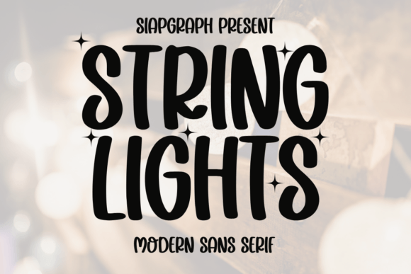 String Lights: The Playful Typeface for Festive and Fun Designs