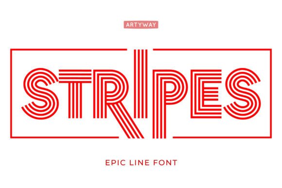 Stripes: The Eye-Catching Font for Modern Designers