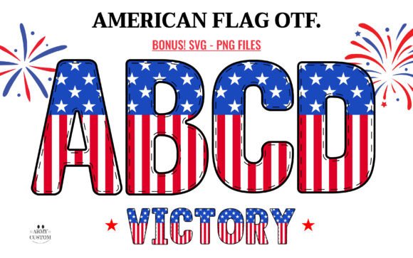 The American Flag Font: A Patriotic Typeface for Bold Designs