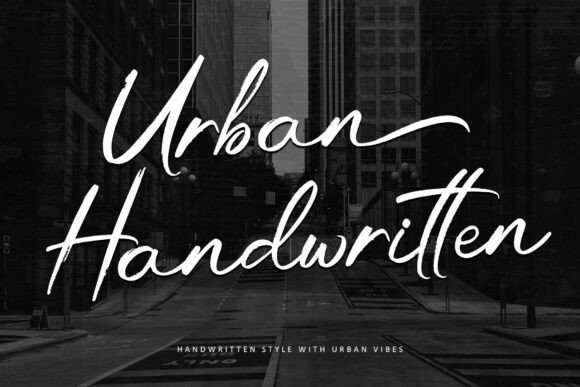 Urban Handwritten: The Bold Brush Script for Authentic Brands